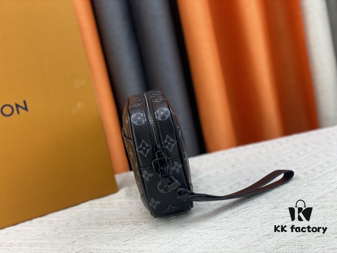 M82076 Latest Black Floral, Black Checkered, Embossed Checkered, Vintage Checkered, Brown Checkered, and Embossed Pochette Kasai Clutch