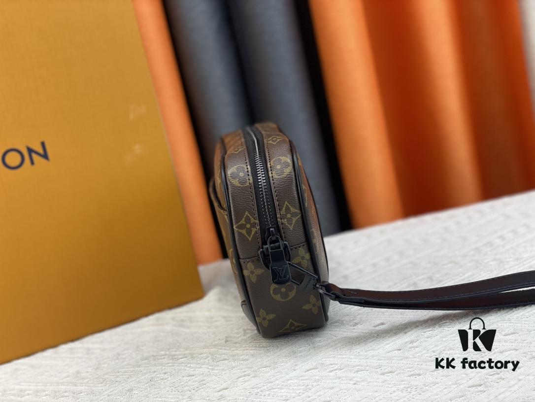 M82076 Latest Black Floral, Black Checkered, Embossed Checkered, Aged Floral, Brown Checkered, Embossed Pochette Kasai Clutch