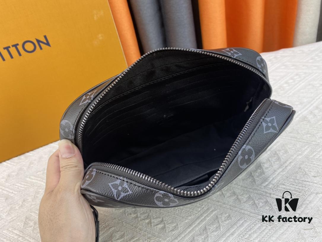 M82076 Latest Black Floral, Black Checkered, Embossed Checkered, Vintage Checkered, Brown Checkered, and Embossed Pochette Kasai Clutch