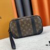 M82076 Latest Black Floral, Black Checkered, Embossed Checkered, Aged Floral, Brown Checkered, Embossed Pochette Kasai Clutch
