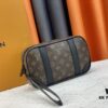 M82076 Latest Black Floral, Black Checkered, Embossed Checkered, Aged Floral, Brown Checkered, Embossed Pochette Kasai Clutch