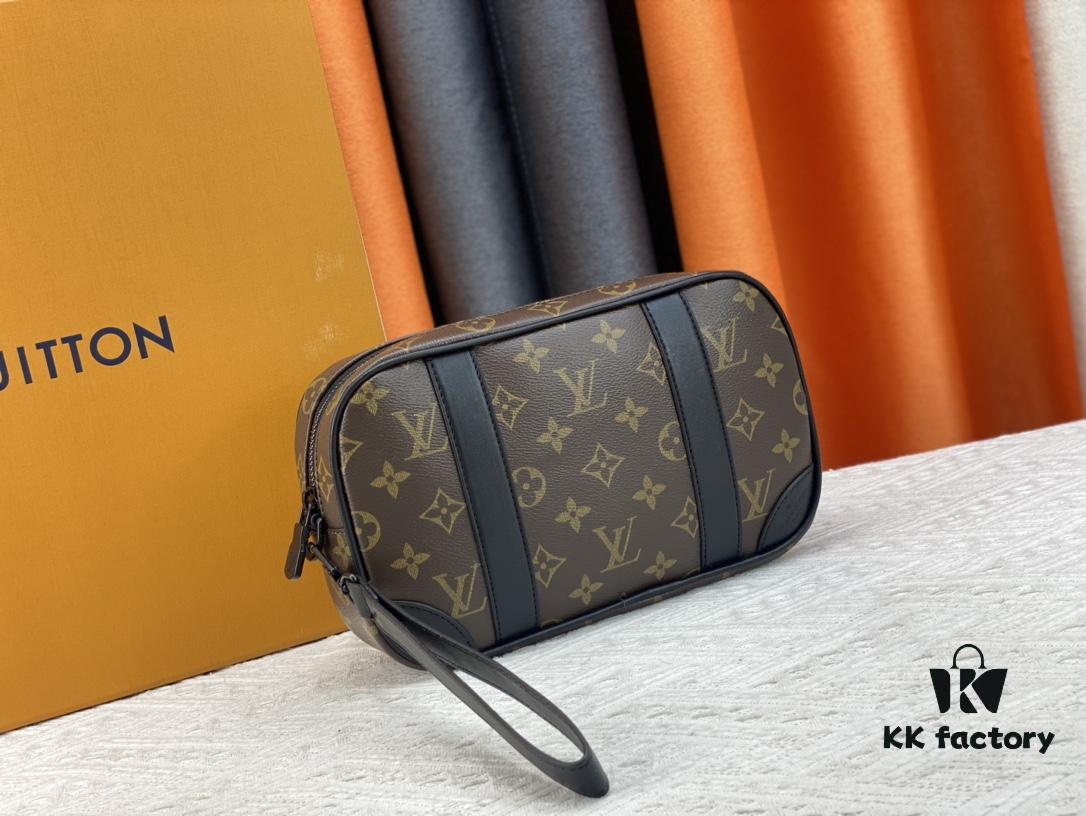 M82076 Latest Black Floral, Black Checkered, Embossed Checkered, Aged Floral, Brown Checkered, Embossed Pochette Kasai Clutch