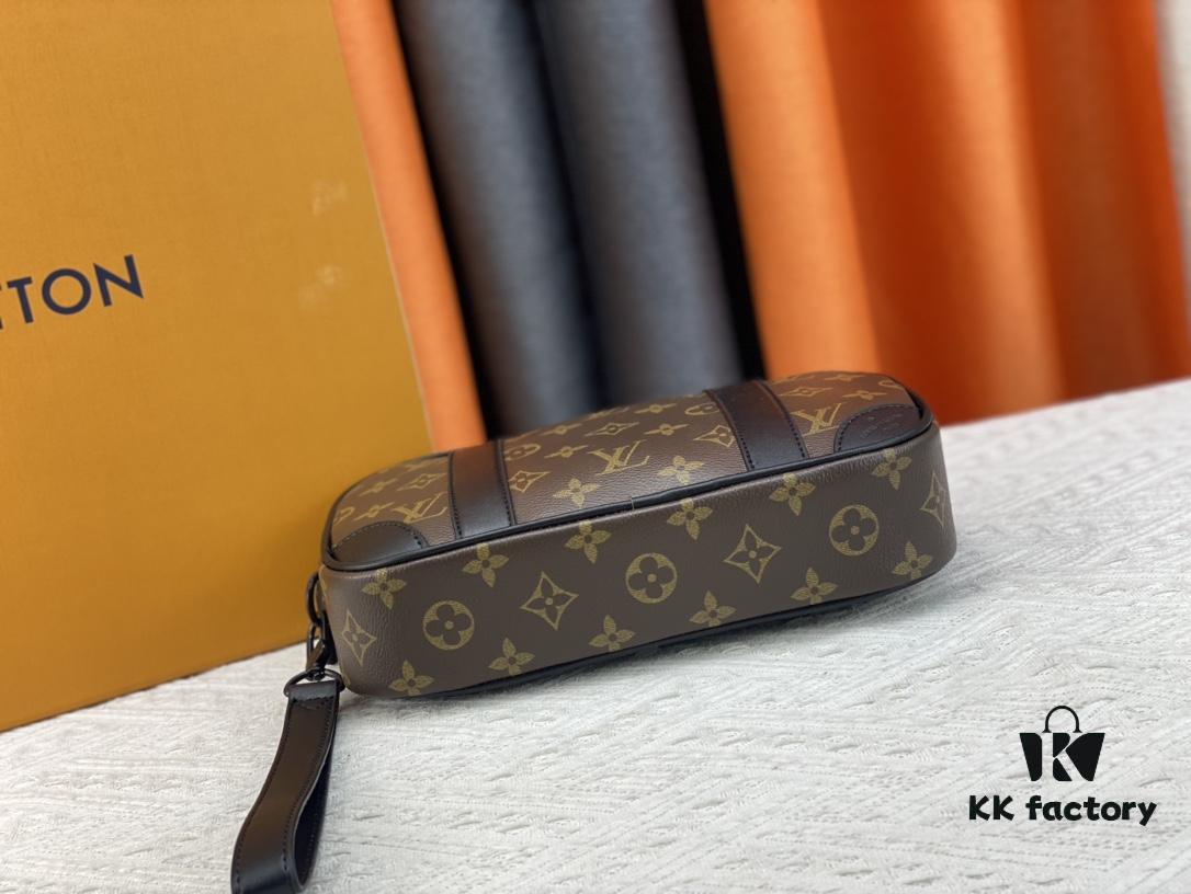 M82076 Latest Black Floral, Black Checkered, Embossed Checkered, Aged Floral, Brown Checkered, Embossed Pochette Kasai Clutch