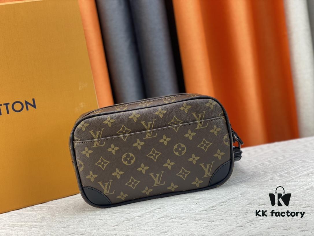 M82076 Latest Black Floral, Black Checkered, Embossed Checkered, Aged Floral, Brown Checkered, Embossed Pochette Kasai Clutch