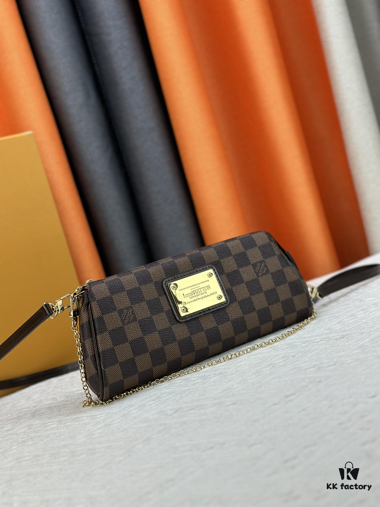 LOUIS VUITTON Exclusive Private Stock - Eva Bag 95567, Imported Vintage Cowhide with Original Yellow Leather, High-End Quality