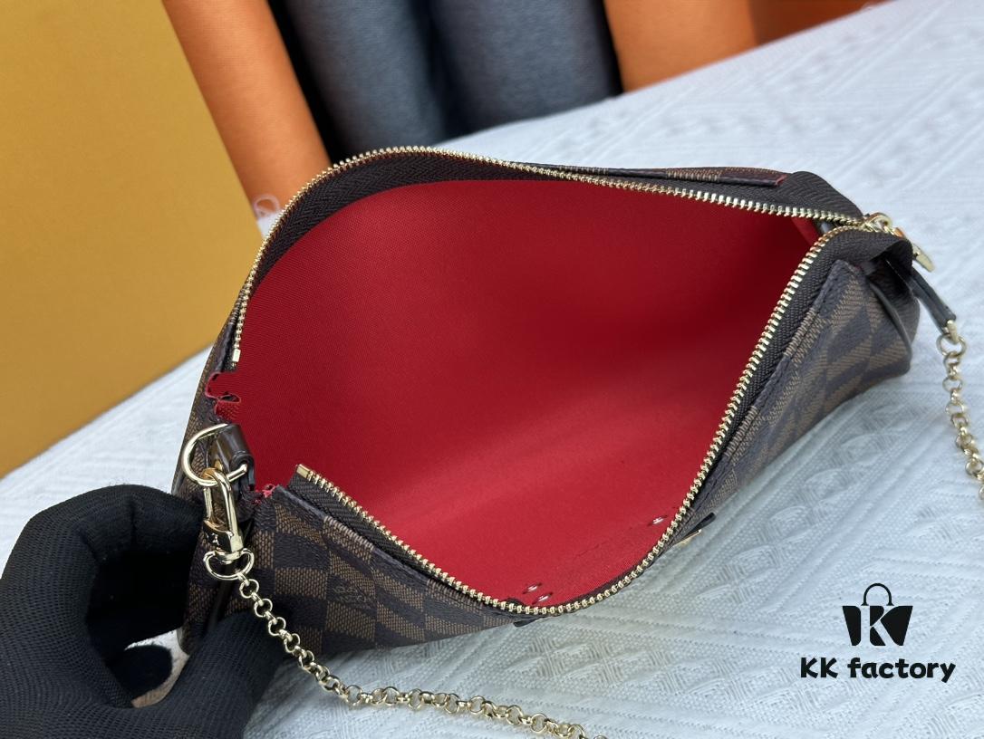 LOUIS VUITTON Exclusive Private Stock - Eva Bag 95567, Imported Vintage Cowhide with Original Yellow Leather, High-End Quality