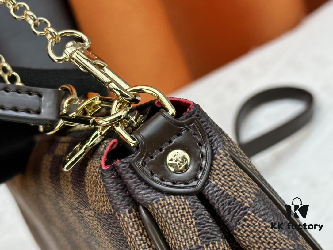 LOUIS VUITTON Exclusive Private Stock - Eva Bag 95567, Imported Vintage Cowhide with Original Yellow Leather, High-End Quality