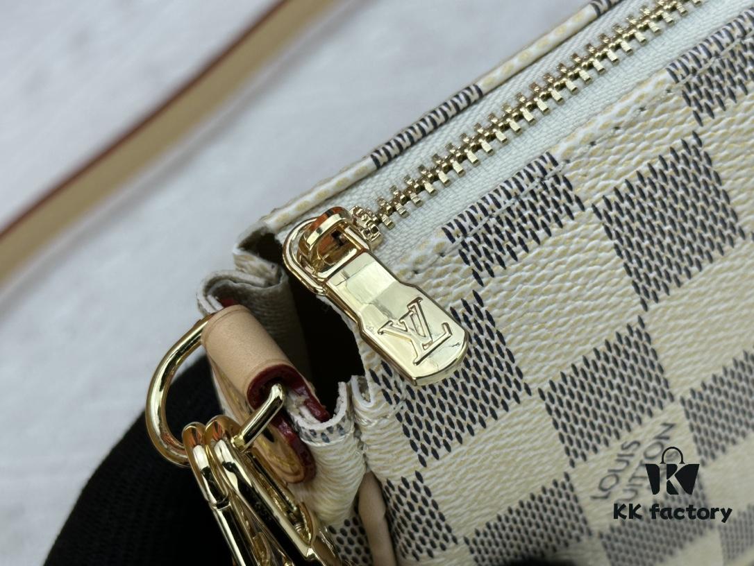 LOUIS VUITTON Exclusive Private Stock Eva Bag 95567, Imported Vintage Cowhide with Original Yellow Leather, High-End Quality