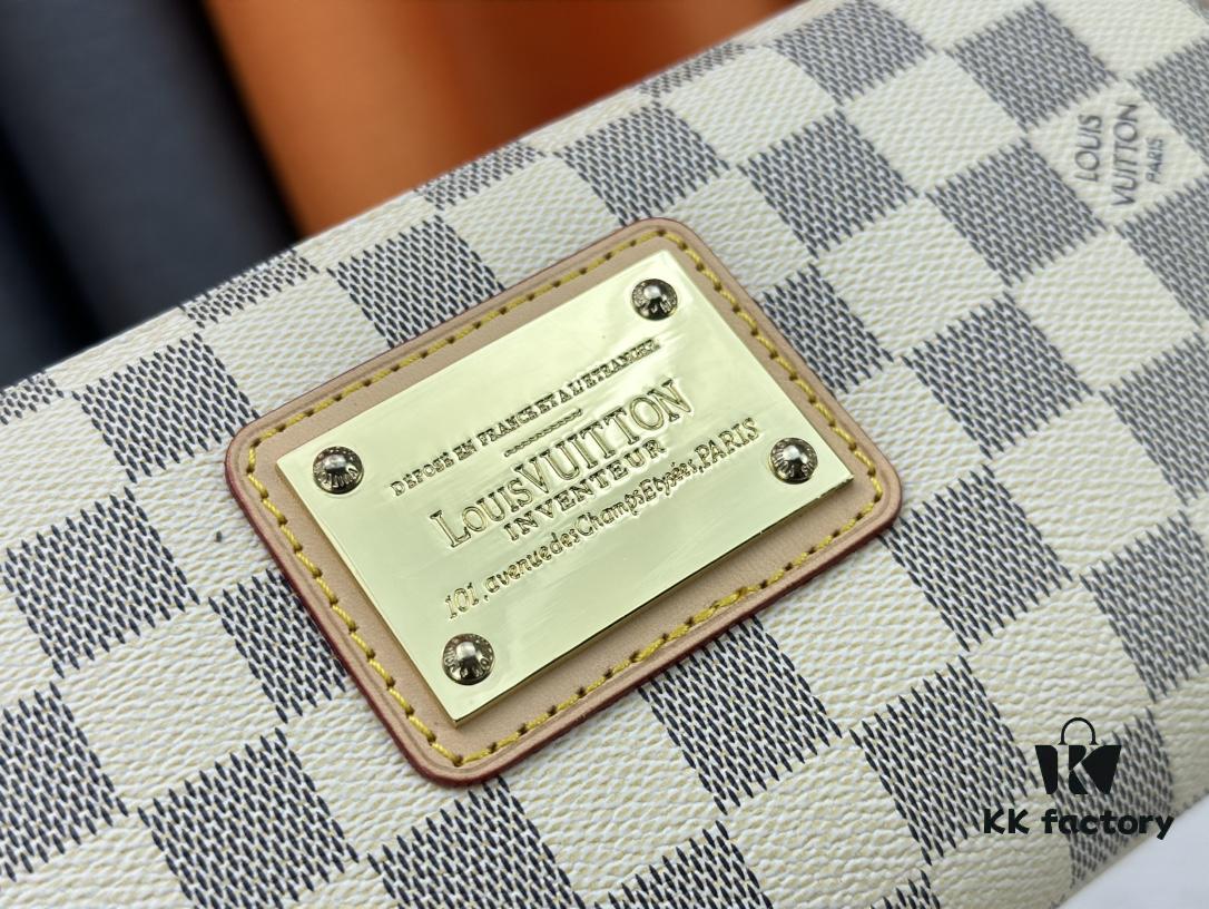 LOUIS VUITTON Exclusive Private Stock Eva Bag 95567, Imported Vintage Cowhide with Original Yellow Leather, High-End Quality