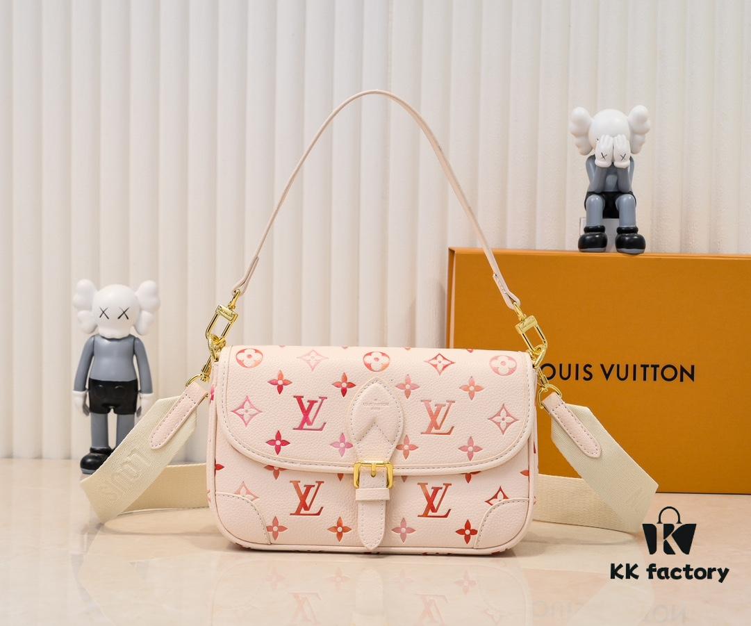 New Arrival M45985 Full Leather Gradient Oil Print Filigree Bag Series Diane Handbag