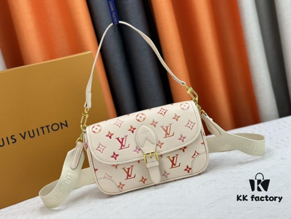 M45985 New Full Leather Gradient Oil Print Filigree Bag Diane Handbag