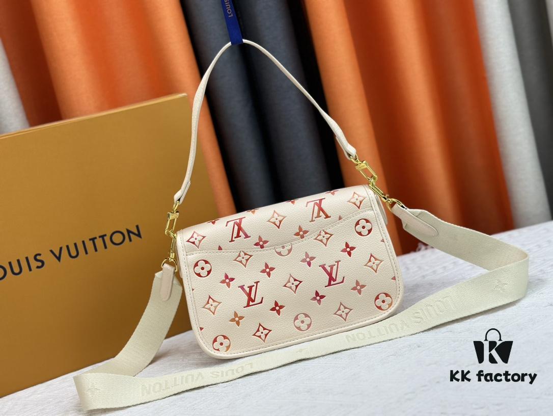 M45985 New Full Leather Gradient Oil Print Filigree Bag Diane Handbag