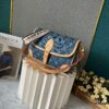 Upgraded M46386 M45985 Denim Baguette Diane Handbag