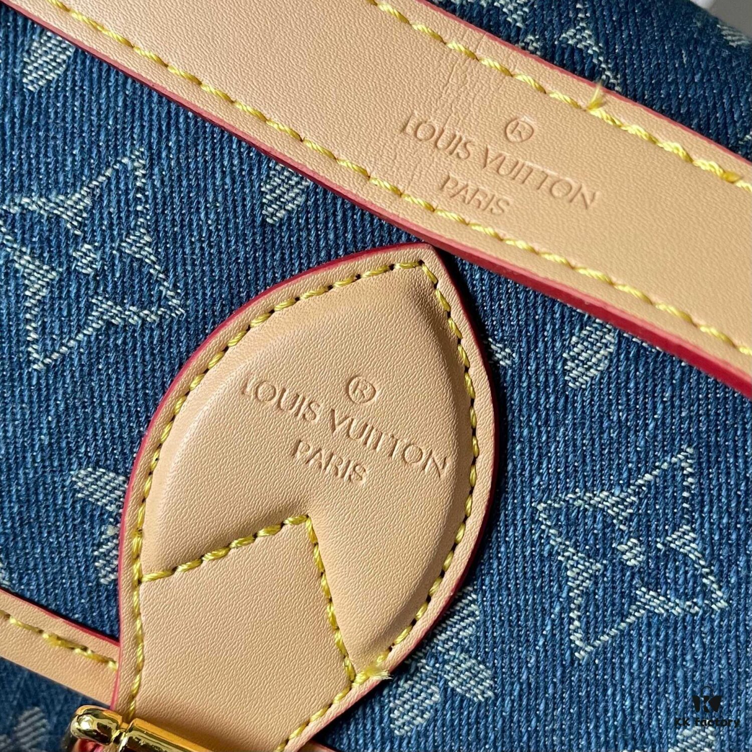 Upgraded M46386 M45985 Denim Baguette Diane Handbag