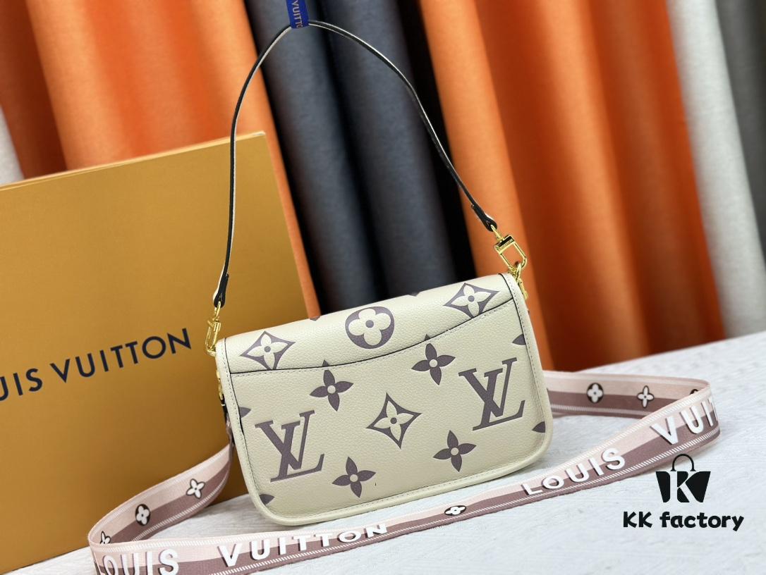 Authentic Shot M46386 M46388 M45985 M45683 M45684 Full Leather Baguette Bag Series New Diane Handbag