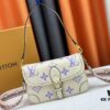 Authentic Studio Shot M46386 M46388 M45985 M45683 M45684 Full Leather Baguette Bag Series New Diane Handbag