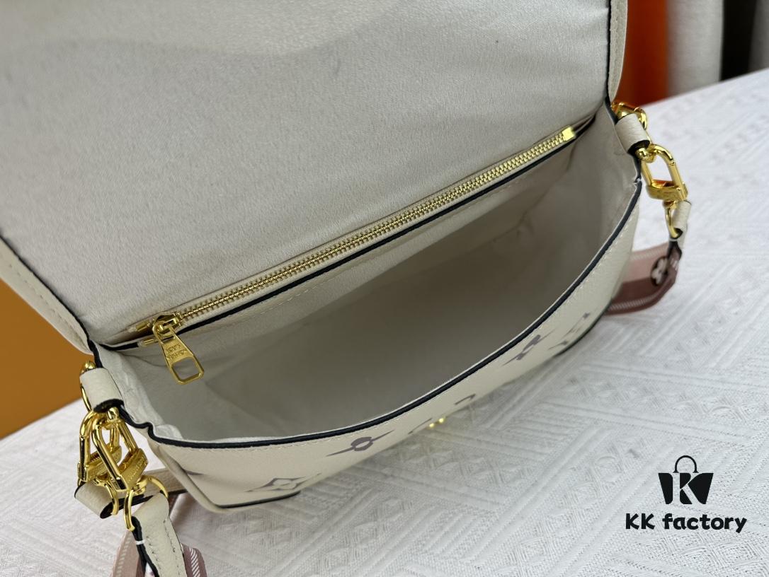 Authentic Shot M46386 M46388 M45985 M45683 M45684 Full Leather Baguette Bag Series New Diane Handbag