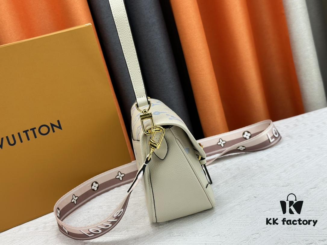 Authentic Studio Shot M46386 M46388 M45985 M45683 M45684 Full Leather Baguette Bag Series New Diane Handbag