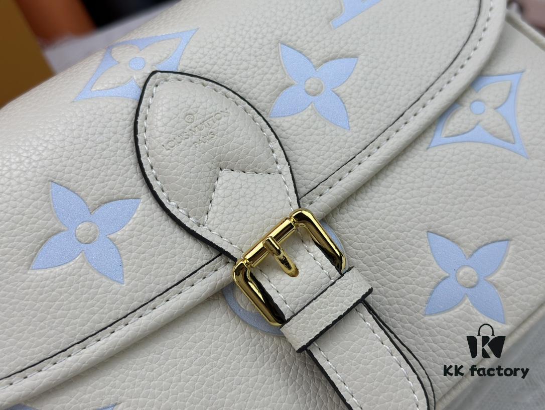 Authentic Studio Shot M46386 M46388 M45985 M45683 M45684 Full Leather Baguette Bag Series New Diane Handbag