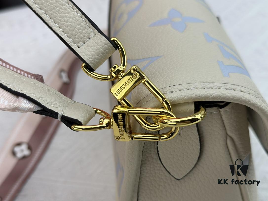 Authentic Studio Shot M46386 M46388 M45985 M45683 M45684 Full Leather Baguette Bag Series New Diane Handbag