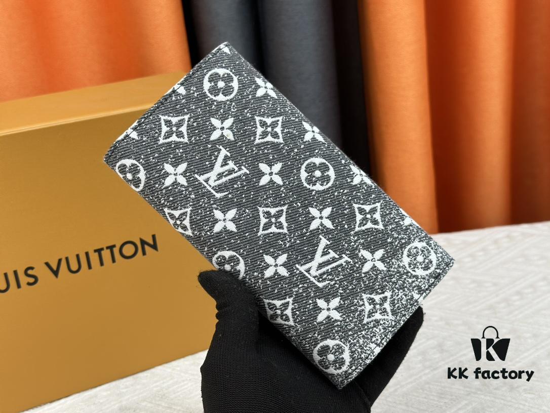 Wallet Real Item Photo - 61184 Denim Black Exquisite Craftsmanship Sales Champion