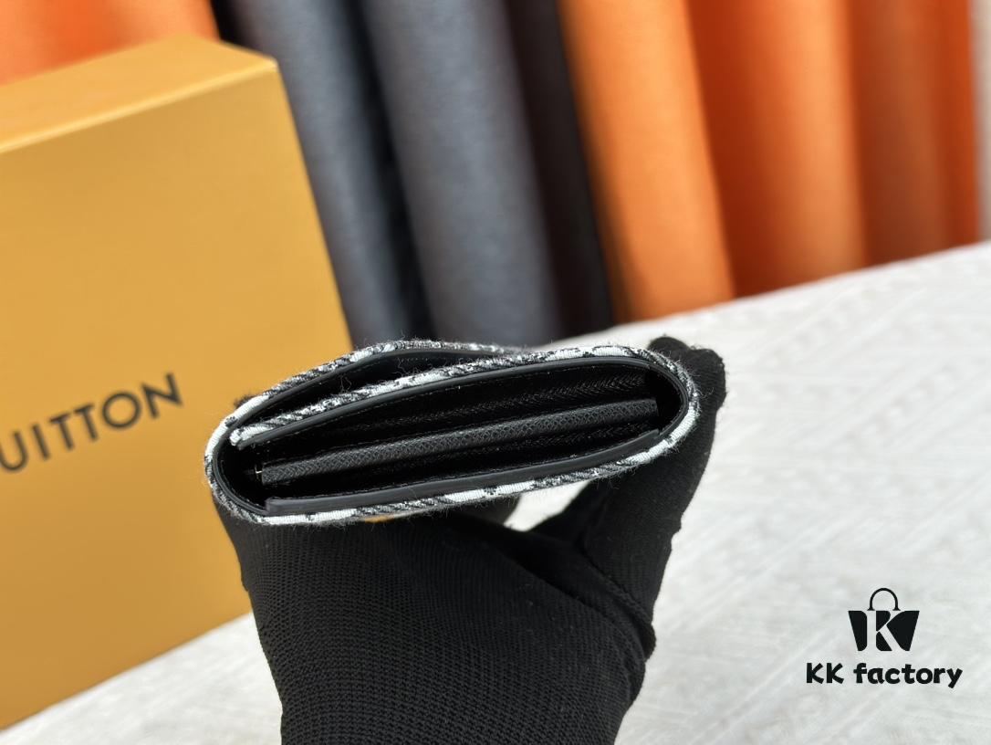 Wallet Real Item Photo - 61184 Denim Black Exquisite Craftsmanship Sales Champion