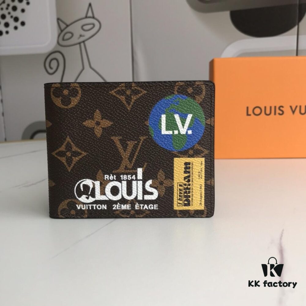 M67819 Black Flower! MULTIPLE Louis Vuitton HHI Series Compact Wallet