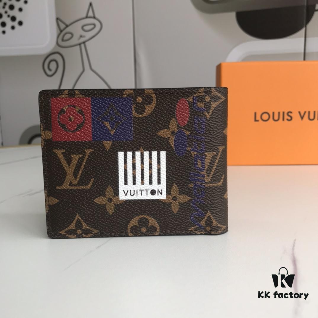 M67819 Black Flower! MULTIPLE Louis Vuitton HHI Series Compact Wallet