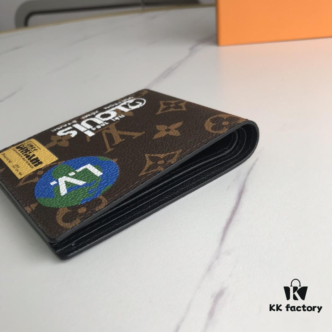 M67819 Black Flower! MULTIPLE Louis Vuitton HHI Series Compact Wallet