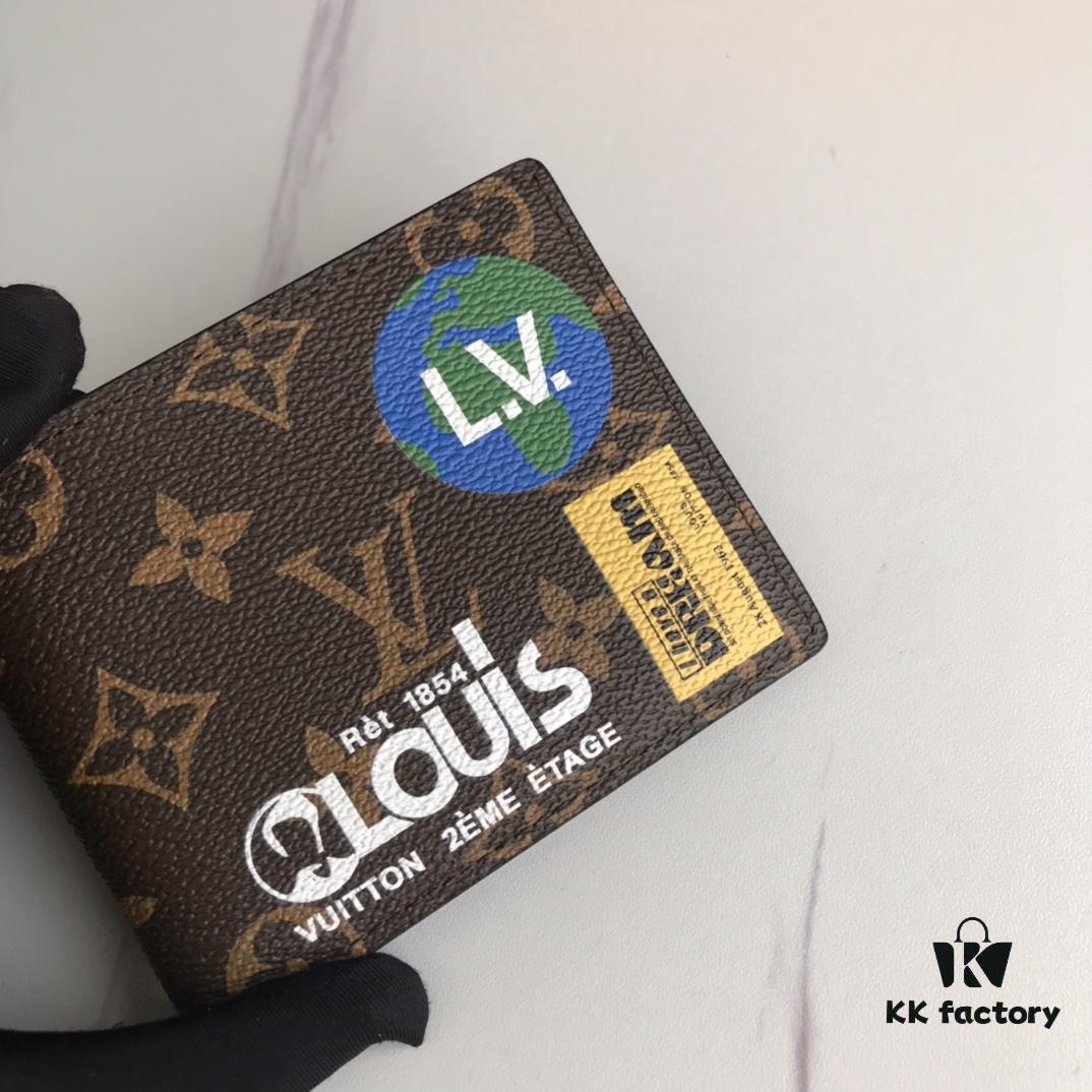 M67819 Black Flower! MULTIPLE Louis Vuitton HHI Series Compact Wallet