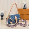 M46386 M45985 Denim Baguette Diane Handbag