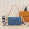 M46386 M45985 Denim Baguette Diane Handbag