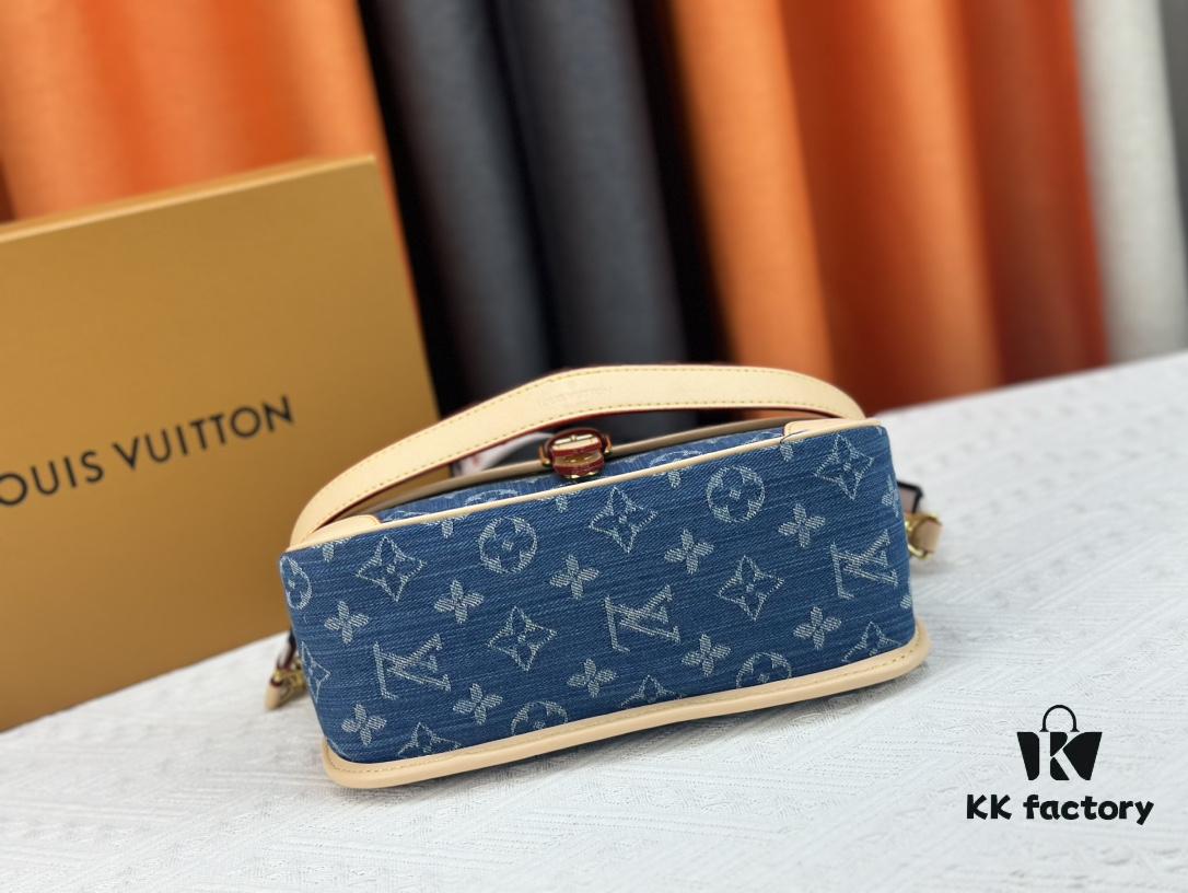 M46386 M45985 Denim Baguette Series New Diane Handbag