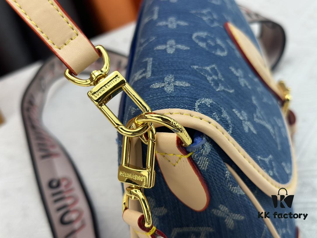M46386 M45985 Denim Baguette Series New Diane Handbag