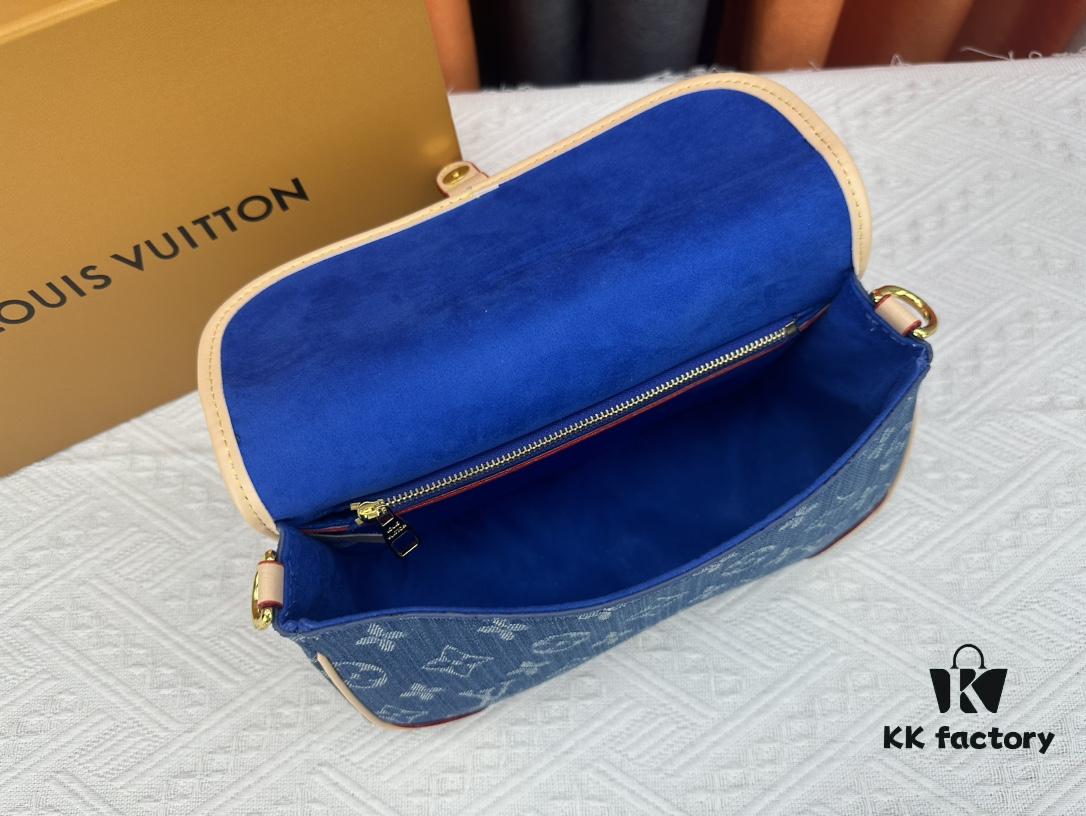 M46386 M45985 Denim Baguette Series New Diane Handbag