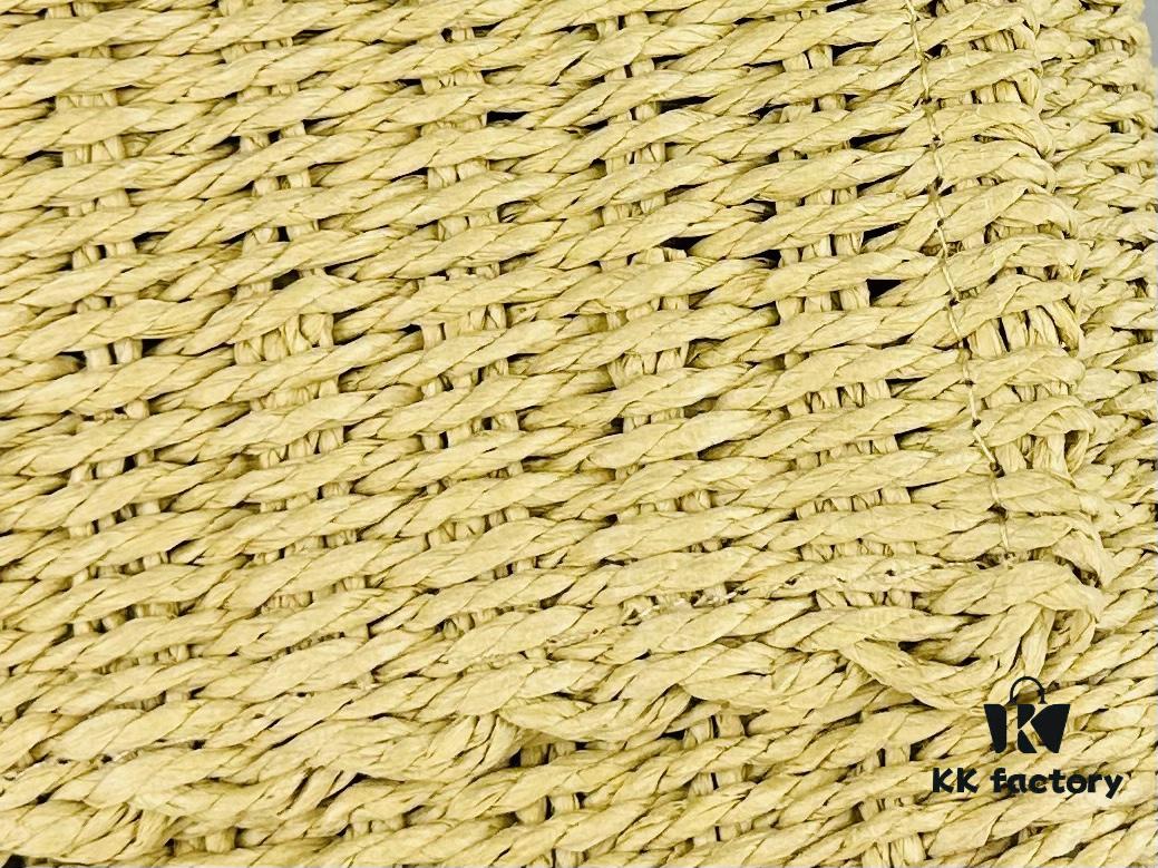 New Arrival Batch [Apricot Color] Kate - Raffia Woven Craft Chain Bag