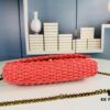New Arrival [Apricot Color] Kate Raffia Woven Craft Chain Bag