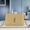 New Arrival in Apricot Color - Kate Raffia Woven Craft Chain Bag