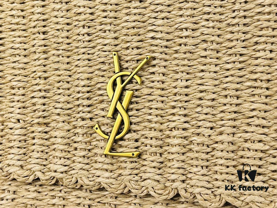 New Arrival in Apricot Color - Kate Raffia Woven Craft Chain Bag