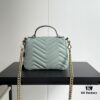 Authentic Shot # GG Marmont Mini Crossbody Bag Model: 583571 Gray-Green Size: 21*15.5*8cm