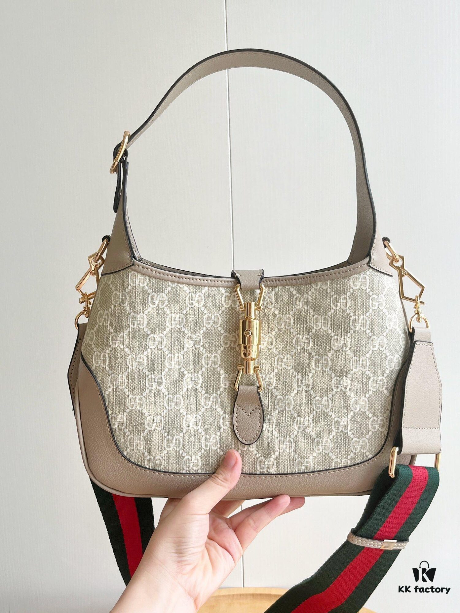 Gucci UN3AG 1294 Jackie 1961 Small Tote Bag (Upgraded Version #Double Shoulder Strap)