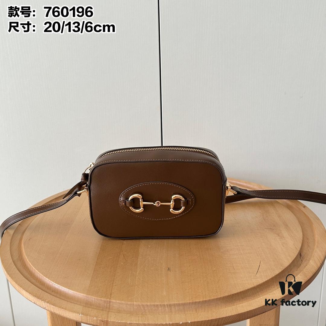 Gucci Horsebit 1955 Camera Bag in Brown Leather