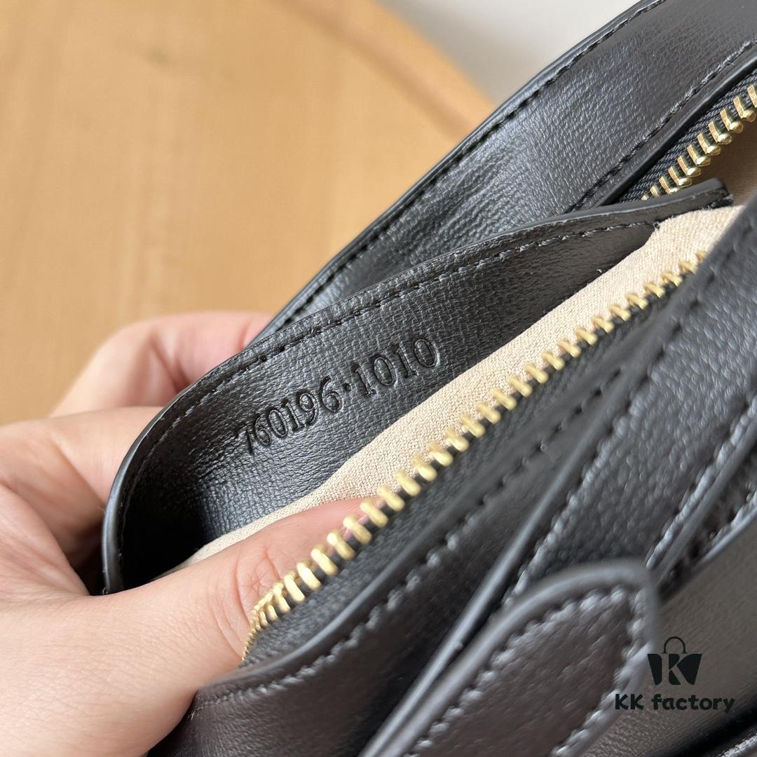 Gucci Horsebit 1955 Camera Bag in Black Full Leather