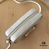 Gucci Horsebit 1955 Camera Bag Toast Shape, Item No: 760196 White Leather, Size: 20×13×6cm