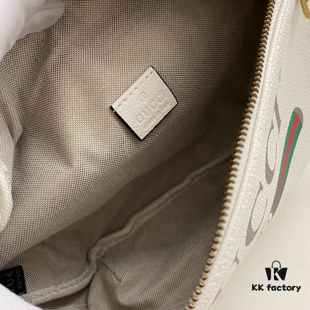 Gucci Cruise 18 x Coco Capitan Collaborative Series Belt Bag Model 493869 Size 28*18*8cm Soft Leather With Handwritten Graffiti Motif