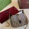 Gucci New Arrival Runway Style Rhinestone Jackie Chain Crossbody Bag