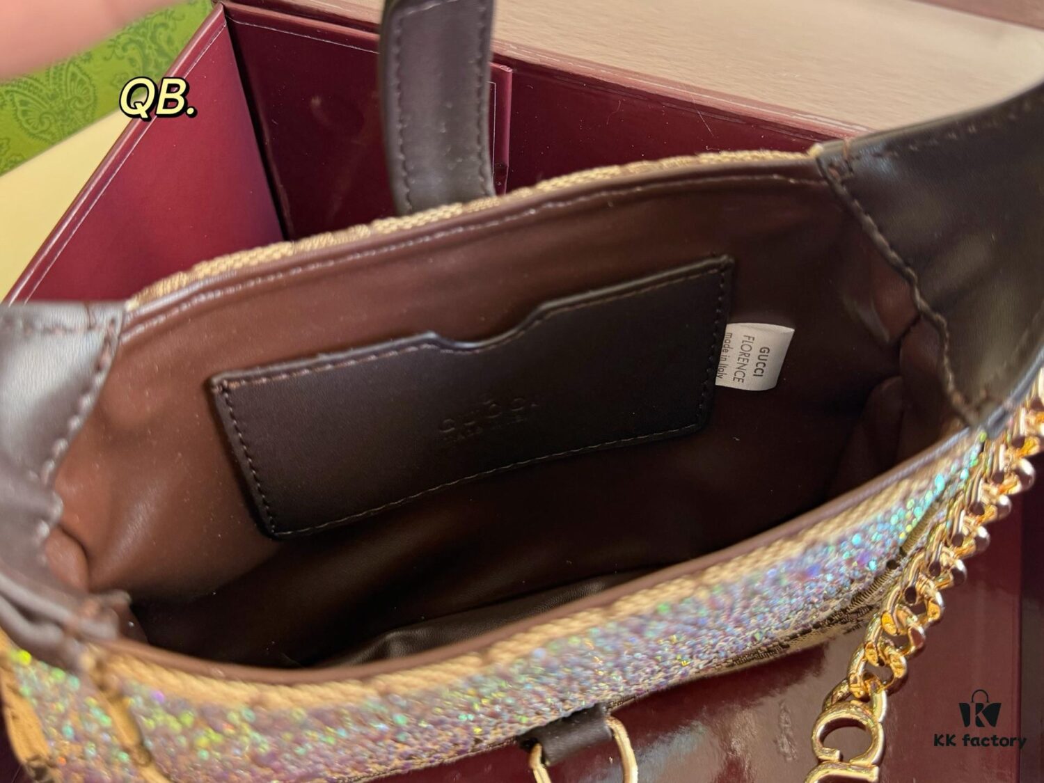 Gucci New Arrival Runway Style Rhinestone Jackie Chain Crossbody Bag