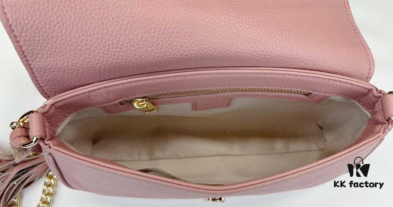 Gucci GG Marmont Bag in Full Leather Light Brown - Irresistibly Charming and Elegant Design