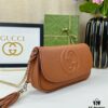 Gucci GG Marmont Bag in Full Leather Deep Brown - Irresistibly Charming and Must-Have