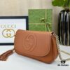 Gucci GG Marmont Bag in Full Leather Deep Brown - Irresistibly Charming and Must-Have